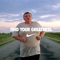 refugiados Hubert Hudson libro de texto Nike Find Your Greatness ad and child obesity
