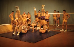LaSierra High P.E. Program acrobatic demo on The Tonight Show, Circa 1962