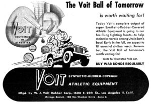 1944 Voit Athletic "Morale" Ad